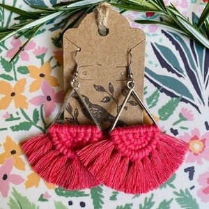 Handmade macrame earrings
